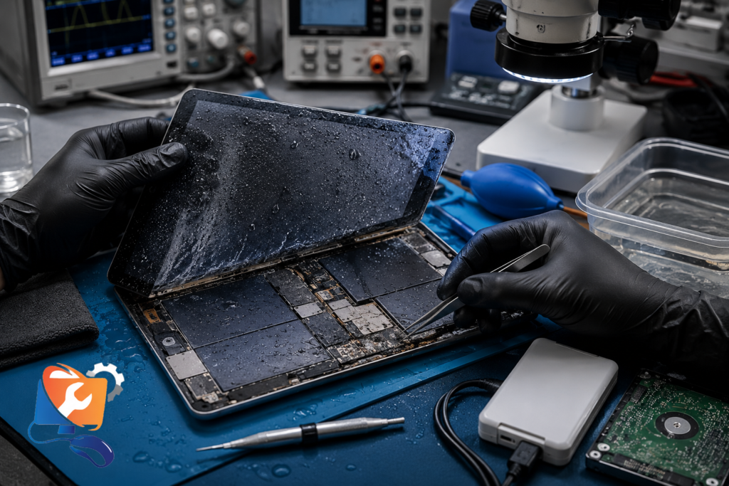 iPad Water Damage Repair Dubai 3 iPad Emergency Liquid Repair & Data Recovery